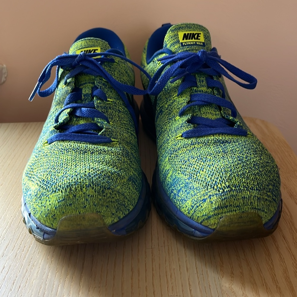 NIKE Flyknit Air Max Racer Blue Volt Mens 13 - Picture 2 of 10